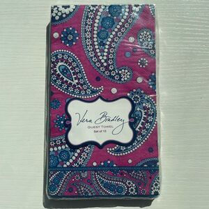Vera Bradley Boysenberry Guest Towel Set of 15